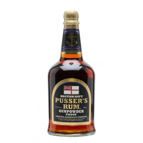 Pusser's British Navy Black Label Gunpowder Proof Rum 0,7L