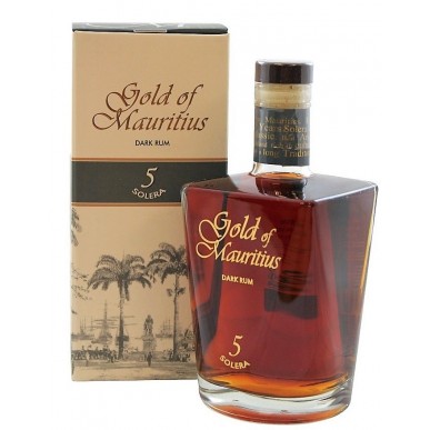 Gold of Mauritius Solera Dark Rum 5 let 0,7L