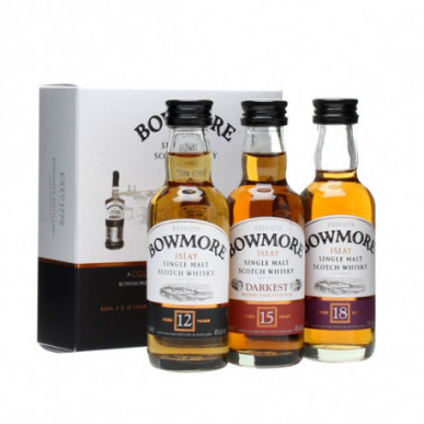 Bowmore Distillers Collection 3x0,05L (12yo + 15yo + 18yo)