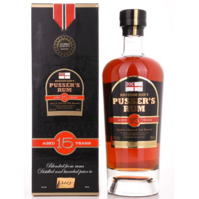 Pusser's British Navy Nelson's Blood Rum 15 let 0,7L