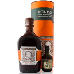 Diplomático MANTUANO Extra Anejo Rum 0,7L + Diplomático RESERVA EXCLUSIVA Rum 0,05L