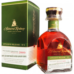 Admiral Rodney OFFICER'S RELEASES - N°2 Saint Lucia Rum WHISKEY CASK FINISH 2009 Rum 0,7L