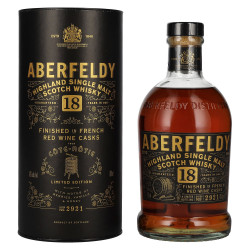 Aberfeldy Red Wine Cask Finish Highland Single Malt Scotch Whisky 18yo 0,7L