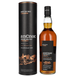 AnCnoc Highland Single Malt Scotch Whisky Sherry Cask Finish Peated Edition 0,7L