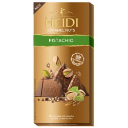 Heidi - mléčná čokoláda s kousky pistácií 80g