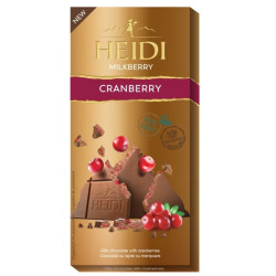 Heidi - mléčná čokoláda s brusinkami 80g