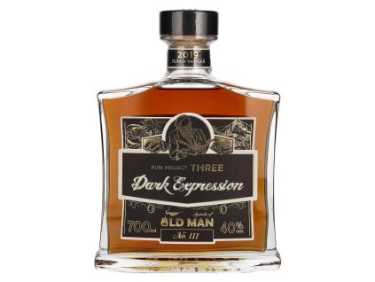 90659 Old Man Project THREE Dark Expression Rum 0,7L