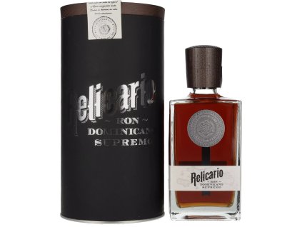 10774 Ron Relicario Dominicano Supremo Solera Rum 15yo 0,7L Dárkové balení