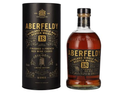 84095 Aberfeldy Red Wine Cask Finish Highland Single Malt Scotch Whisky 18yo 0,7L