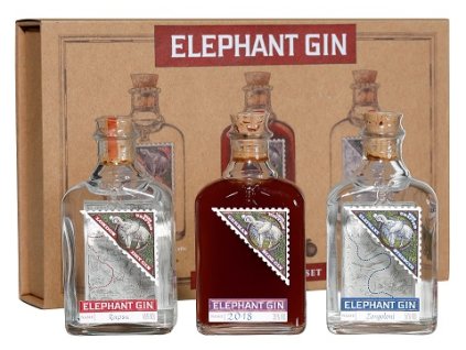 81795 Elephant Gin Miniature Sample Set 3x0,05L